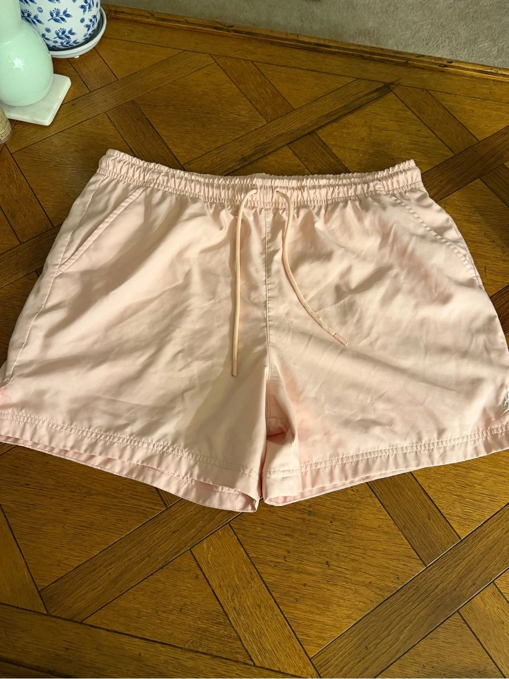 Jordan Men’s XXL Pink Lined Swim Trunks Athletic Gym Shorts Jumpman